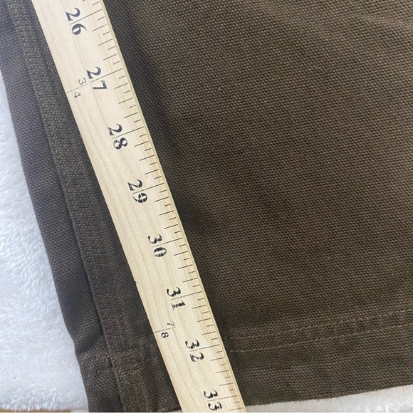 Duluth Trading Co Flex Fire Hose Cargo Pants Brown Canvas Relaxed Fit Mens 44x33 - Picture 8 of 9